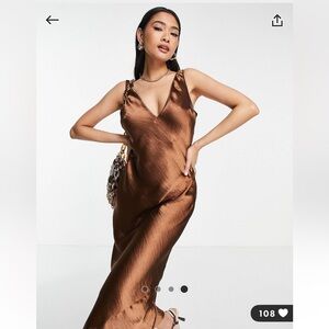 Bias Cut Midi Slip Dress